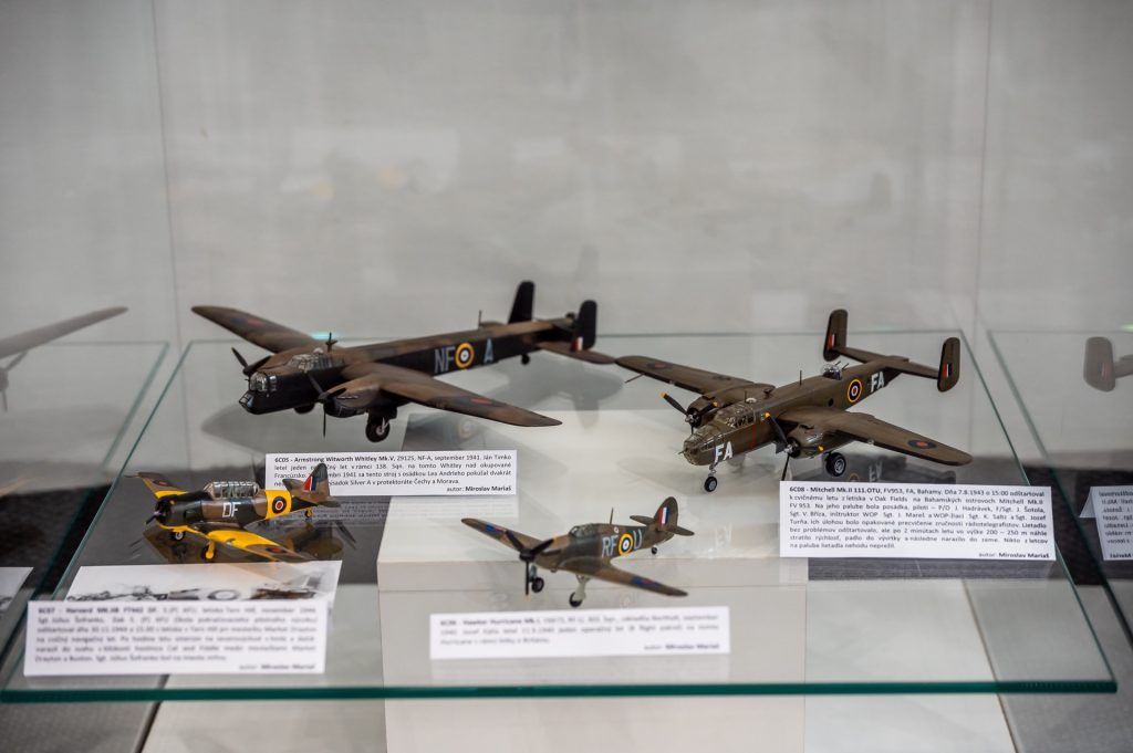 Výstava lietadiel 2. svetovej vojny v Balneologickom múzeu Piešťany. Zdroj: Balneologické múzeum